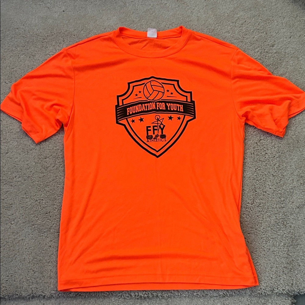 Sport-Tek Bright Orange Kids Tee
